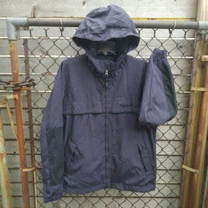 TIMBERLAND WEATHERGEAR NAVY BLUE MEN'S HOODED JACKET SIZE SMALL COAT